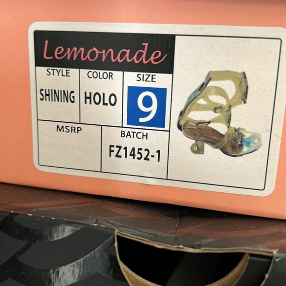 Lemonade holographic shining heels NWT - Picture 7 of 7